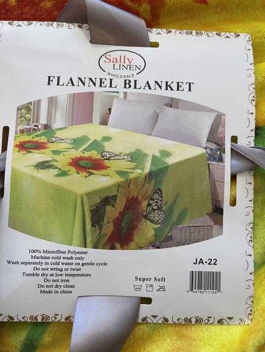 Sally Linen Sunflower Blanket