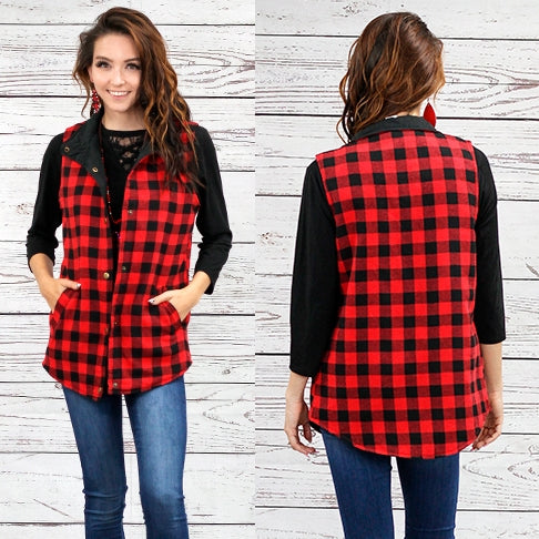 Buffalo/Plaid Vest