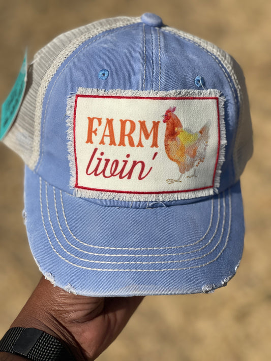 Farm livin ball cap