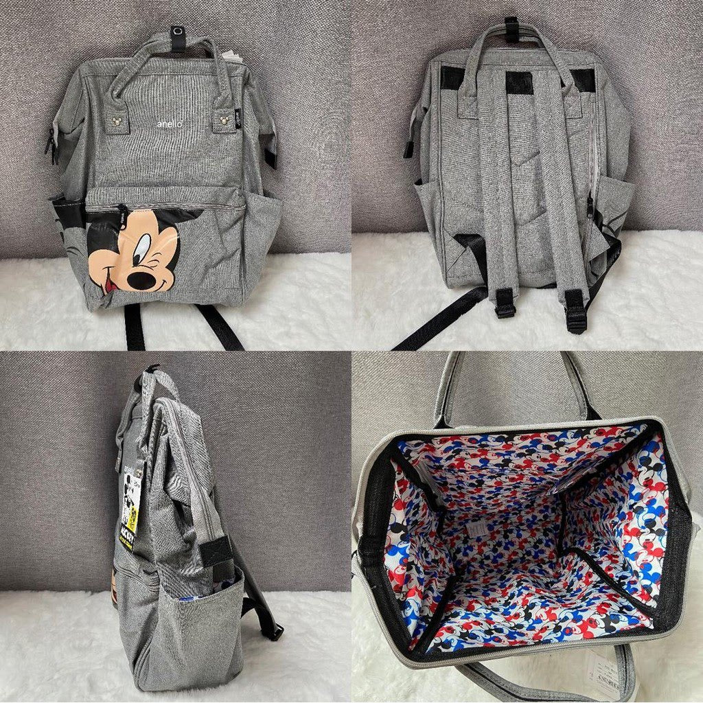 Grey Mickey Mouse Backpack